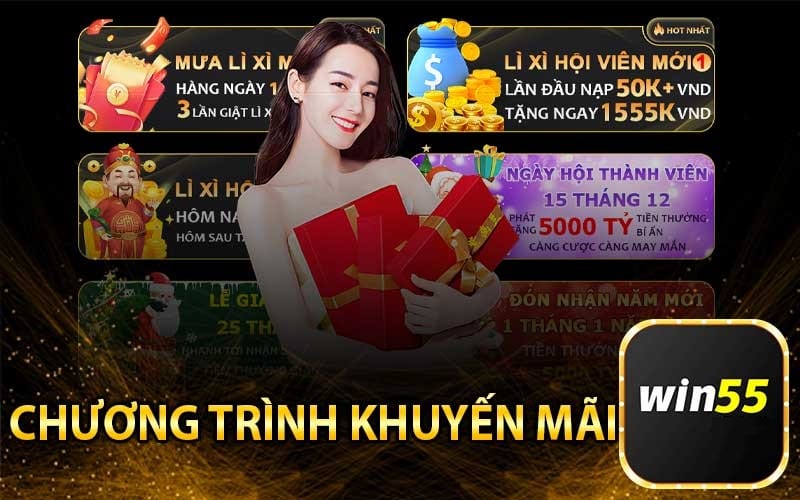 Khám Phá khuyến mãi Win55 Hấp Dẫn